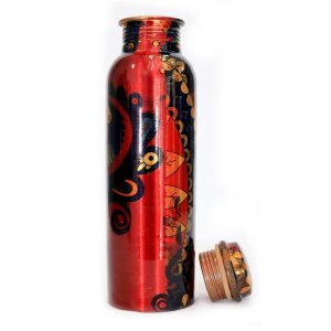 Beautifully printed copper bottles - ideal gift - home and decore beautiful handmde object.