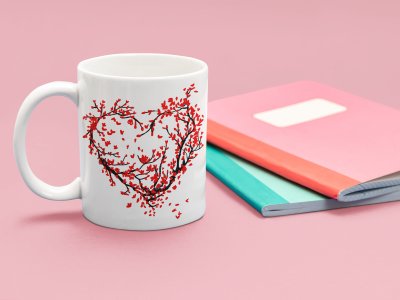 Branches heart-Valentine's Day Gift-Valentine Coffee Mug