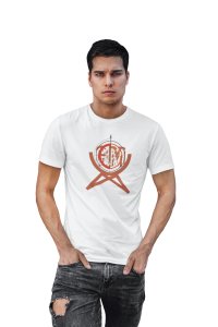 Target Board Round Neck Gym Tshirt (White Tshirt) - Clothes for Gym Lovers - Foremost Gifting Material for Your Friends and Close Ones