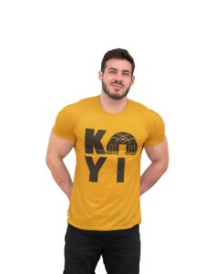 Eyvallah - Yellow - The Ertugrul Ghazi - 100% cotton t-shirt for Men with soft feel and a stylish cut