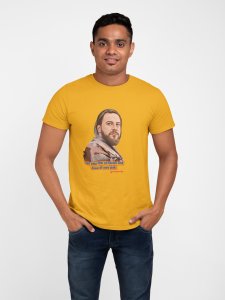 Imaan Ki talab - Yellow - The Ertugrul Ghazi - 100% cotton t-shirt for Men with soft feel and a stylish cut