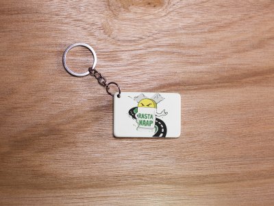 Rasta Naap -White -Designable Dialogues Keychain(Combo Set Of 2)