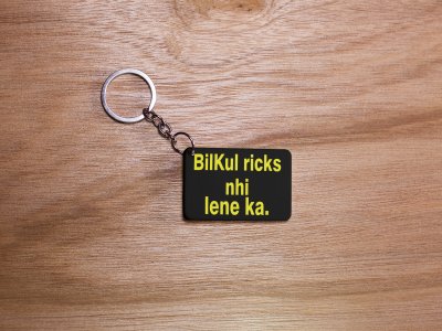 Bilkul Ricks Nhi Lana Ka - Black -Designable Dialogues Keychain (Combo Set Of 2)