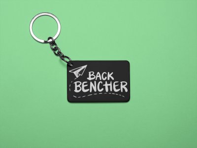 Back Bencher -Black -Designable Dialogues Keychain (Combo Set Of 2)
