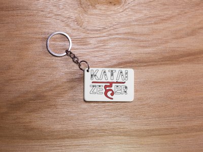 Katai Zeher - White - Designable Dialogues Keychain (Combo Set Of 2)