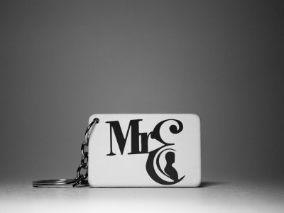 Mr. And Mrs.-Couple Keychain-White -Valentine's Special Keychains(Pack Of 2)