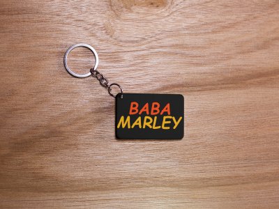 Baba Marley - Black - Designable Dialogues Keychain (Combo Set Of 2)