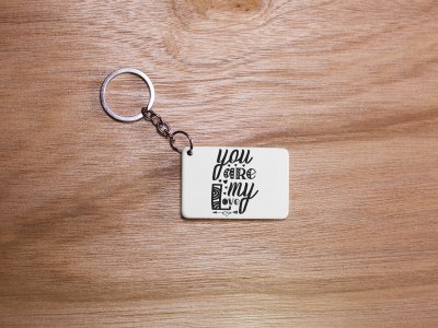 You Are My Love -White -Valentine's Special Keychains(Pack Of 2)