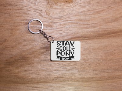 Stay Gold Pony Boy -White -Designable Keychains(Pack Of 2)