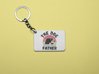 The Dog Father -White -Designable Keychains(Pack Of 2)