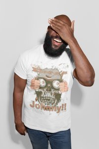 Johnny! - White - printed T-shirts - Men's stylish clothing - Cool tees for boys