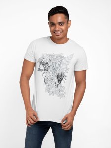 Free mind - illusion - White - printed T-shirts - Men's stylish clothing - Cool tees for boys