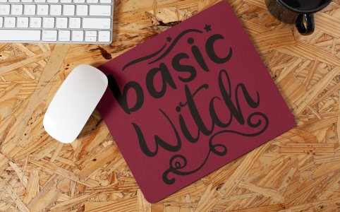 Basic Witch-Purple- Halloween Theme Mousepad