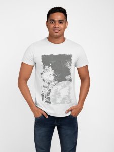 Birds on tree Graphic printed T-shirts - Men's stylish clothing - Cool tees for boys
