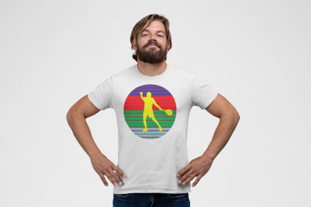 Champion - White - Printed - Sports cool Men's T-shirt