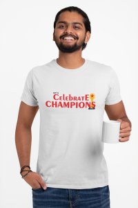 Let's Celebrate Champions - White - Printed - Sports cool Men's T-shirt