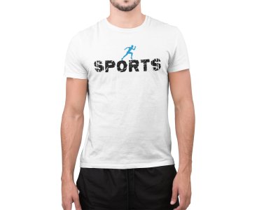 Sports - Running Illustration - White - Printed - Sports cool Men's T-shirt