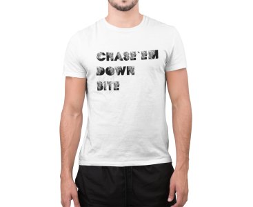 Chase Down Bite - White - Printed - Sports cool Men's T-shirt