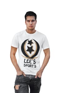 Lees's Sport's -White - Printed - Sports cool Men's T-shirt