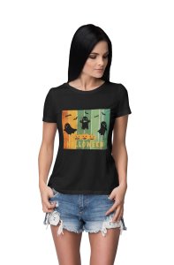 Halloween Rectangle- Printed Tees for Women's -designed for Halloween
