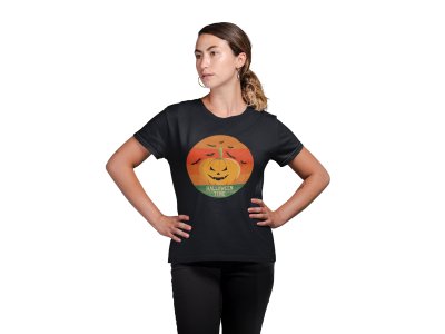 Halloween time, pumpkin - Printed Tees for Women's -designed for Halloween