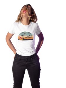 Happy halloween - Printed Tees for Women's -designed for Halloween