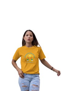 International Day Of Yoga-Yellow-Clothes for Yoga Lovers- Red - Suitable For Regular Yoga Going People - Foremost Gifting Material for Your Friends