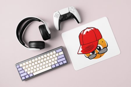 Peek a Boo Emoji- Emoji Printed Mousepad For Emoji Lovers