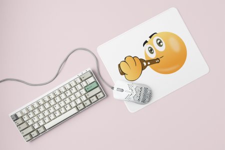 Chill Emoji Text With Full Chill- Emoji Printed Mousepad For Emoji Lovers
