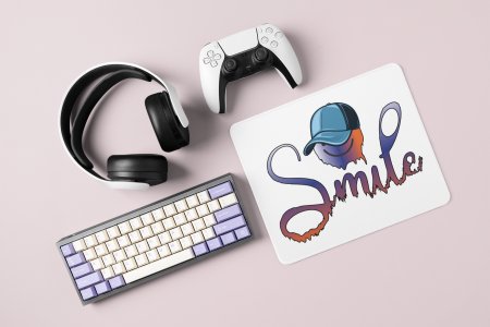 Scary Smile Emoji- Emoji Printed Mousepad For Emoji Lovers
