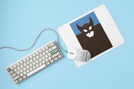 Batman with horns - Printed animated creature Mousepads