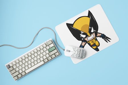 Baby wolverine - Printed animated creature Mousepads