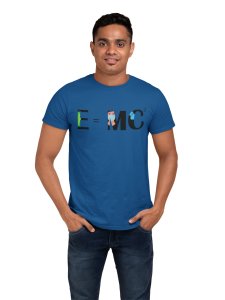 E=MC2 (Blue T) -Clothes for Mathematics Lover - Foremost Gifting Material for Your Friends, Teachers, and Close Ones