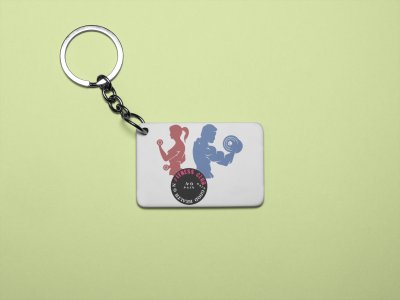 Fitness Club, Good Health On - Printed Keychains for gym lovers(Pack of 2)