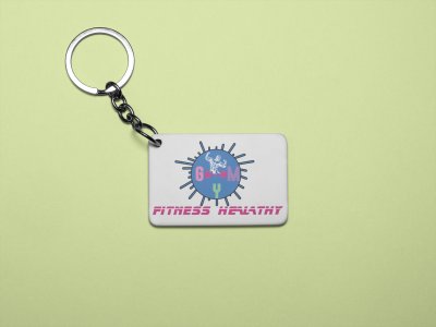 Gym, Fitness Healthy - Printed Keychains for gym lovers(Pack of 2)