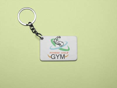 Fitness Claus, Gym - Printed Keychains for gym lovers(Pack of 2)