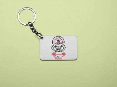 Goods Gym, Nice Fitness - Printed Keychains for gym lovers(Pack of 2)