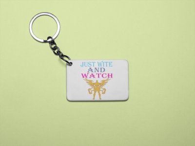 I Want to Progress Everyday, (BG Yellow) - Printed Keychains for gym lovers(Pack of 2)