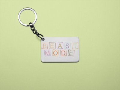 Beast Mode - Printed Keychains for gym lovers(Pack of 2)