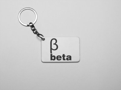 Beta -Printed Keychains For Mathematics Lover(Pack of 2)