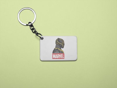 Black panther side view - Printed animated creature Keychains For Animation Lovers(Pack of 2)