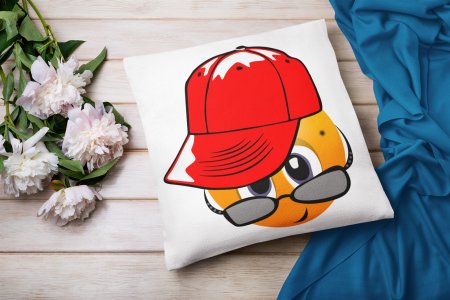 Peek a Boo Emoji - Emoji Printed Pillow Covers For Emoji Lovers(Pack Of Two)