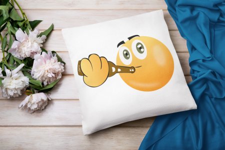 Full Chill Emoji - Emoji Printed Pillow Covers For Emoji Lovers(Pack Of Two)