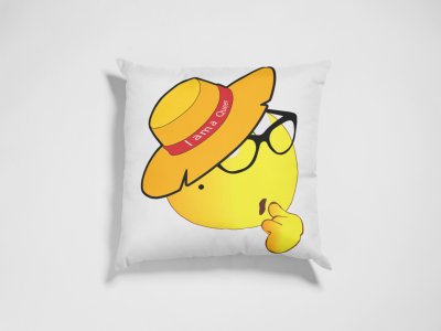 I Am a Queen Emoji - Emoji Printed Pillow Covers For Emoji Lovers(Pack Of Two)