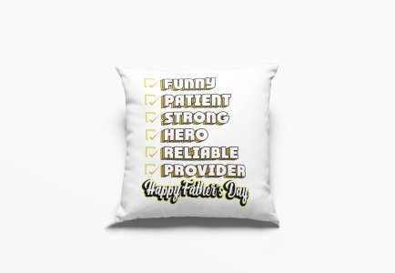 Happy fathers day- Printed Pillow Covers (Pack Of Two)