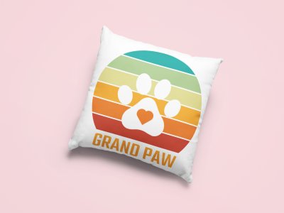 Grand paw -Printed Pillow Covers For Pet Lovers(Pack Of Two)