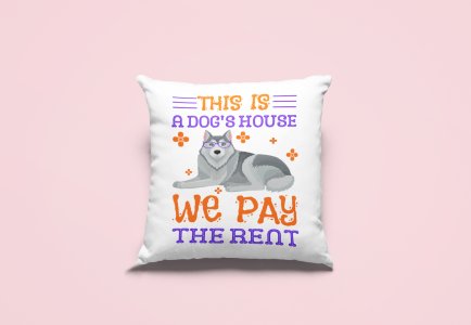 This Is A Dog House -Printed Pillow Covers For Pet Lovers(Pack Of Two)