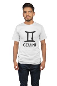 Gemini (White T) - Printed Zodiac Sign Tshirts - Made especially for astrology lovers people