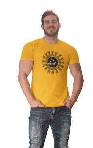 Taurus mandala (Yellow T) - Printed Zodiac Sign Tshirts - Made especially for astrology lovers people