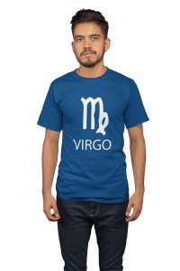Virgo(Blue T) - Printed Zodiac Sign Tshirts - Made especially for astrology lovers people